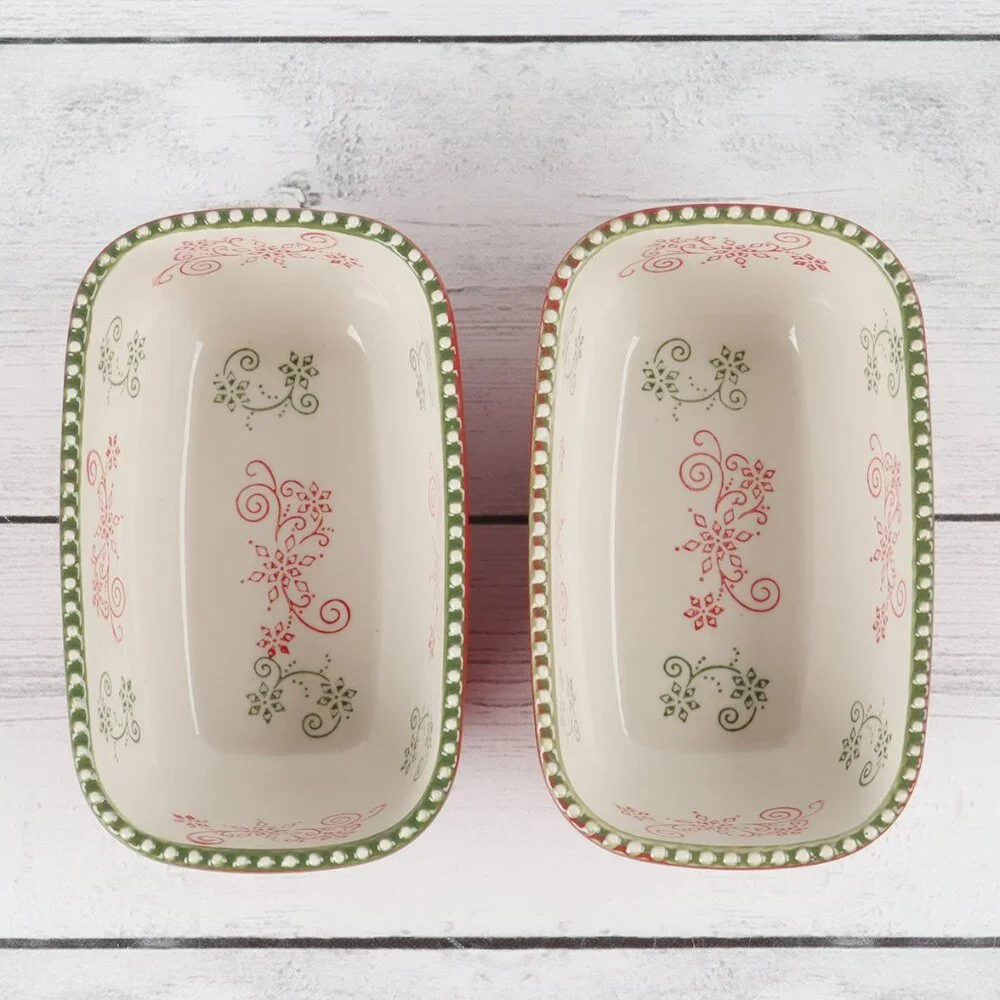 Temp-Tations Floral Lace-Festive 12oz Mini Loaf Pans - Set of Two
